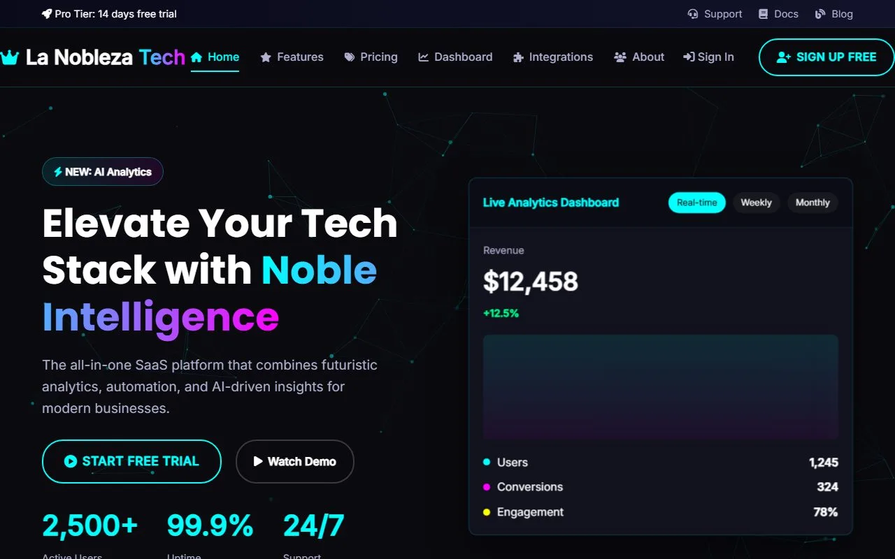 SaaS Dashboard